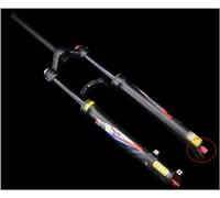 CFDZCP Forcelle per Bicicletta Forcelle Pneumatiche MTB con Freno A Disco da 26 '' 27,5 "29 Pollici, Corsa da 100 Mm QR 9 Mm 1-1/8" Ammortizzatore Forcella Anteriore(Black HL,27.5'')