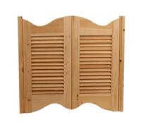 CFDZCP Porta A Battente for Bar, Cerniera in Metallo, Bancone Non Verniciato, Saloon Bar Pub, Interno in Legno Massello con Persiana, Chiusura Automatica(100x100cm)