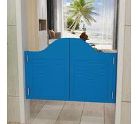 CFDZCP Porte A Battente Doppie in Legno for Bar, Porte Divisorie con Persiana retrò, Decorazioni Interni, Chiusura Automatica di, Saloon E Pub, Cerniera, Personalizzate(Blue,90x90cm(WxH))