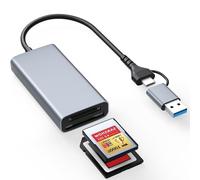 CFexpress Tipo A e lettore di schede SD con USB 3.2 Gen 2 (10 Gbps) Velocità di trasferimento, adattatore CFexpress Type A/SD Card per Canon, Nikon, Fujifilm - Compatibile con Lexar, SanDisk, ProGrade