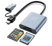 CFexpress Tipo A e lettore di schede SD USB-C 3.2 Gen 2 10Gbps - Lettore di schede di memoria portatile ad alta velocità per fotocamere Sony - Compatibile con Lexar SanDisk ProGrade Sony Tough
