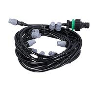 Cffuvros 10 M / 32, 8 Piedi 4/7 Tubo di Irrigazione, Linea del Tubo di Irrigazione con 10 Ugelli a Spruzzo di Nebulizzazione, di Irrigazione a Serra da Giardino