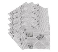 Cffuvros 500 Fogli di Carta per Pergamena da Forno, Involucro Sandwich a Caldo per Fodere per Cesti Alimentari, Avvolgimento del Pane, Frittura e Cucina (White Newspaper Printing)
