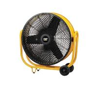 CFG CT007 Circolatore d'Aria Professionale a Turbina Ø 60cm con Ruote e Piedini e Piastra per Fissaggio a Parete o Soffitto, Giallo
