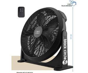 CFG EV078 BLACK CIRCLE 50 VENTILATORE DA TERRA O PARETE