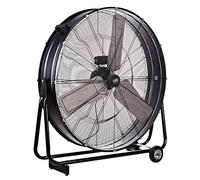CFG EV102 Uragano 100 Ventilatore Industriale Carrellato, 2 Velocità, Diametro 10 cm, 500W, Metallo Nero