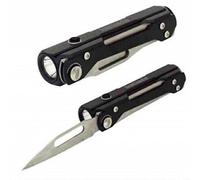 Torcia ricaricabile a led con power banck e coltello survival cfg el063