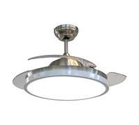 CFG Ventilatore A Soffitto con Pale A Scomparsa in Dc 50w 105cm Timer Telecomando Ev086