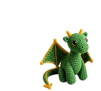 CFGTEKMB Amico di Peluche Tascabile Drago per Supporto Emotivo Sollievo dall'Ansia Calma Conforto Incoraggiamento Regalo per Amici Studenti Esami Stress Piccolo,Verde