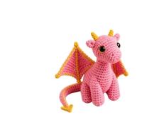 CFGTEKMB Amico di Peluche Tascabile Drago per Supporto Emotivo Sollievo dall'Ansia Calma Conforto Incoraggiamento Regalo per Amici Studenti Esami Stress Piccolo,Rosa