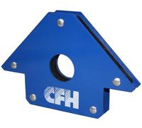 CFH Magnete angolare WM 702 - Supporto magnetico per parti metalliche piccole e grandi, angolo fisso 45°/90°/135°, forza di adesione fino a 12 kg, accessori per lavori di saldatura, saldatura e