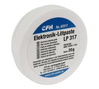 CFH Pasta saldante elettronica LP 317 - Flusso pastoso, 20 g, per saldatura morbida nell'ingegneria elettrica e nella costruzione di apparecchi elettrici, attivata con alogeni, DIN EN ISO 9454-1: 1123