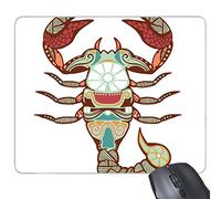 CFHJN Home Segno Scorpione Constellation Zodiac Symbol Mark Illustrazione Pattern Rectangle Gomma Antiscivolo Mousepad Game Mouse Pad