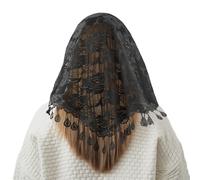 CFifHtOL Velo Per la Chiesa Cattolica,Coperture Triangolo, Nero , 1