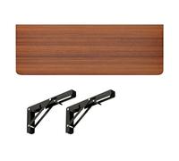 CFLNHMSY Scaffale Galleggiante Pieghevole in Stile Rustico, Scaffale A Parete, Scaffale Espositivo, Scaffale di Stoccaggio, Pieghevole A 90°, Risparmio di Spazio(Walnut Colour,80x30cm)
