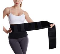 CFlong Fascia Cintura Addominale Dimagrante Donna, Waist Trainer Dimagrire Sauna Reducer Palestra Fascia Lombare Pancera Brucia Grassi Fasce Sudare Sport Snellente (Nero,3 Metri)