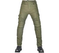 CFlong Pantaloni da Motociclista da Uomo Donna, Pantaloni da Motociclista corazzati con Armatura CE Rimovibile (Verde,XXL)