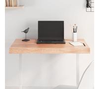 CFODOJ Casa & Giardino,Mobili-Tavolo Marrone Chiaro 80x60x(2-6) cm Legno massello trattato Live Edge