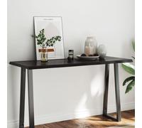 CFODOJ Casa & Giardino,Mobili-Tavolo Piano Marrone Scuro 140x60x(2-4) cm Legno massello trattato Live Edge