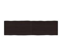 CFODOJ Casa & Giardino,Mobili-Tavolo Piano Marrone Scuro 180x50x(2-6) cm Legno massello trattato Live Edge
