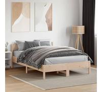 CFODOJ Letti e accessori, letti e cornici per letto-casa-letto senza materasso, 135 x 190 cm, doppio legno di pino massello