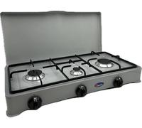 CFParker Fornello 3 Fuochi a Gas Metano con Valvola di Sicurezza Sfumato Grigio - 5328SFGGPSm