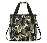 cfpolar Borsa da trasporto per macchina da caffè, borsa da viaggio compatibile con K-Mini e K-Mini Plus, custodia portatile per caffè monodose per capsule K-Cup, verde mimetico nero