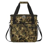 cfpolar Borsa da trasporto per macchina da caffè, borsa da viaggio compatibile con K-Mini e K-Mini Plus, custodia portatile per caffè monodose per capsule K-Cup, verde mimetico nero
