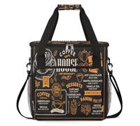 cfpolar Borsa portaoggetti per caffettiera nera, impermeabile, da viaggio, compatibile con K-Mini o K-Mini Plus, adatta per altri accessori, con tasche