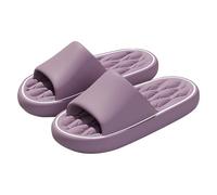 cfpqv Ciabatte da bagno da donna, suola antiscivolo, scarpe da bagno, morbide nuvole, suola spessa, ciabatte da bagno, piedi larghi, super morbide per la casa e la doccia, Blu marino, 36 EU