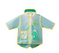cfpqv Dad's New Children's Raincoat Boys Girls EVA Long Children Rain Poncho Toddler Garden Rain Poncho antipioggia 86, giallo., XL