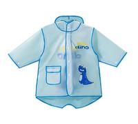 cfpqv Dad's New Children's Raincoat Boys Girls EVA Long Children Rain Poncho Toddler Garden Rain Poncho antipioggia 86, Blu, XL