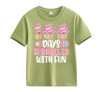cfpqv Girls and Boys Casual Short Sleeved 100 Days of School Opening 100 Day Anniversary Personality Loose Short Sleeved NEN Hoodie, Ag., 3-4 Jahre