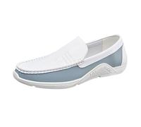 cfpqv Mocassini da uomo in pelle, per il tempo libero | Scarpe da barca antiscivolo, comode scarpe da uomo, traspiranti, leggere, ideali per l'estate e la vita quotidiana