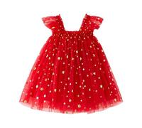 cfpqv Toddler Christmas Tutu Dress Baby Girl Sleeveless Layered Tulle Dress Little Girl Dresses Christmas Outfit Paillettes, e, 3-4 Jahre