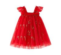 cfpqv Toddler Christmas Tutu Dress Baby Girl Sleeveless Layered Tulle Dress Little Girl Dresses Christmas Outfit Paillettes, c, 12-18 Monate