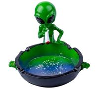 cfpqv "Un design unico dallo spazio: il posacenere creativo alieno porta mistero e divertimento nella tua stanza!" Cassetto per la posta (verde, taglia unica)