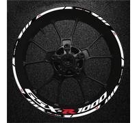 CFSJRXZ Adesivi Decorativi Strisce Adesive per Cerchi Moto per Suzuki GSXR1000 GSX-R GSXR GSX R 1000 Resistenti alla Pioggia Adesivi per Cerchi Ruota Set Completo(Colore 2)