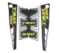 CFSJRXZ Adesivi Moto Adesivo per Serbatoio Carburante Laterale Moto per Yamaha TMAX530 TMAX 530 2012-2016 Decalcomania Protezione Serbatoio Carburante Serbatoio Protezione Pad(Oro)