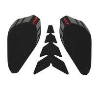 CFSJRXZ Adesivi Moto Moto Lato Serbatoio Carburante Protezione Adesivo per Yamaha YZF R3 YZFR3 YZF-R3 2019-2023 Rilievo Carro Armato Lisca di Pesce Decalcomania Serbatoio Protezione Pad(Nero A)