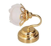 CFTGIW 1:12 Lampada da Parete per Casa delle Bambole Modello Carino in Miniatura Rosa Lampada da Parete a LED Decorazione per Casa delle Bambole Accessorio nel Complesso Carino, Non Elegante del