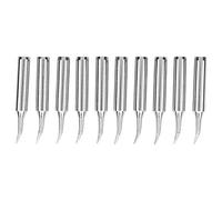 CFTGIW 10 Pezzi Punta per Saldatore in Ottone Riscaldamento Interno Senza Piombo Strumenti per Saldatore 900M? T? Piegato I Riscaldamento a Lungo Possiede Punta in Stagno Amichevole per la Vita No