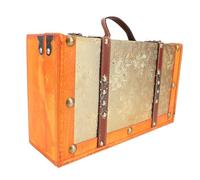 CFTGIW 13,46x7,87x4,33 Pollici Valigia Vintage in Legno Decorativa Portatile per Bagagli per Riporre Oggetti Domestici, Oggetti di Scena Fotografici Vecchi con Valigia del tempo. Vintage