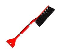 CFTGIW 2 In Spazzola Multifunzionale Assola Leggero Raschietto di Ghiaccio con Impugnatura Ergonomica per il Parabrezza del Veicolo Spazzole di Rossa NOVE SCRAPERICA RASCRIPER (rosso)