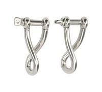 CFTGIW 2 Pcs 10 Mm a Perno a Vite Gernello 316 in Acciaio Inossidabile Ad Alta Resistenza per la Barca Pesca a Pinlotta a Vite per la per la della Capriola Shackletwist a Shacklemarine a