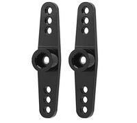 CFTGIW 2 Pezzi 25T in Lega di Alluminio CNC Servo Braccio dello Sterzo RC Adatto per /10 RC CarRed Vita Utile Machin Servo ArmRC Sterzo Braccio in Lega di Alluminio Arm25T Arm25T (BLACK)