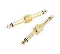 CFTGIW 2pcs 6,35 Mm Effetto Un Connettore NO Riduction Pedal Guitar Coulper Conversione Plugsilver Effetto AdapterGuitar Pedal Coulpereffects Pedal Pluggedal A Connector6.35mm Effetto Chitarra A (#1)
