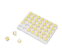CFTGIW 35 Interruttori per Tastiera G Gialli Interruttori Pro Gialli Pre Lubrificati Lineari a Molla Singola RGB SMD a 3 Pin per Corsa della Tastiera Meccanica Lucido 4 0 ± 0 4 Mm L'interruttore