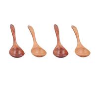 CFTGIW 4 Pezzi Cucchiaio da Zuppa in Legno Casa Ristorante Portatile Semplice Ed Elegante Cucchiaio da Tavola per caffè Farina d'avena Materiale Tossico qualità Inodore Fermo Ed Ecologico Fatto