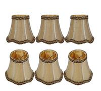 CFTGIW 6 Pezzi di Copertura per Lampada da Tavolo con Paralume in Tessuto per Uso Domestico per Lampada da Parete a Lampadario E14, la Luce può Vivere nel Paralume in Tessuto in Stile Europeo e di